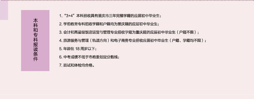 重慶市女子職業高級中學2019錄取分數